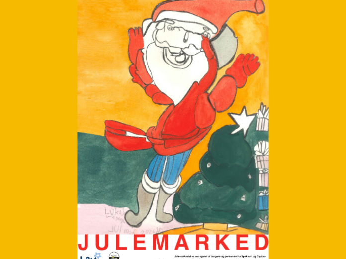 Billede af plakat for julemarkedet.